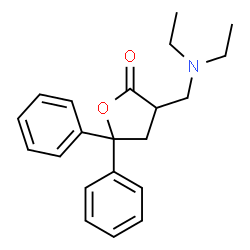 ChemSpider 2D Image | 3-[(Diethylamino)methyl]-5,5-diphenyldihydro-2(3H)-furanone | C21H25NO2