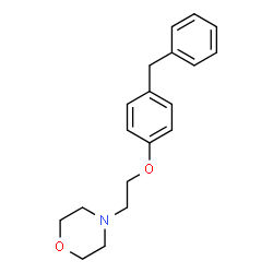 ChemSpider 2D Image | 4-[2-(4-Benzylphenoxy)ethyl]morpholine | C19H23NO2