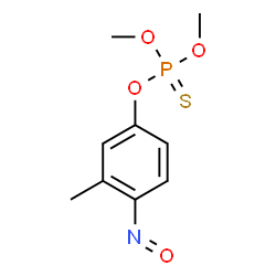 ChemSpider 2D Image | O,O-Dimethyl O-(3-methyl-4-nitrosophenyl) phosphorothioate | C9H12NO4PS