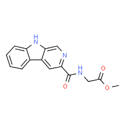 ChemSpider 2D Image | Methyl N-(9H-beta-carbolin-3-ylcarbonyl)glycinate | C15H13N3O3
