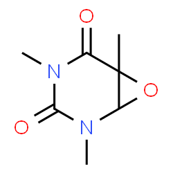 ChemSpider 2D Image | 2,4,6-Trimethyl-7-oxa-2,4-diazabicyclo[4.1.0]heptane-3,5-dione | C7H10N2O3
