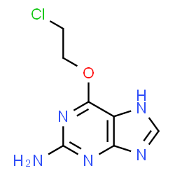 ChemSpider 2D Image | 6-(2-Chloroethoxy)-7H-purin-2-amine | C7H8ClN5O