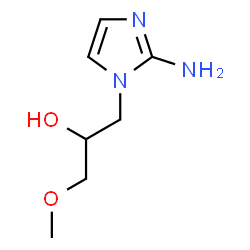 ChemSpider 2D Image | 1-(2-Amino-1H-imidazol-1-yl)-3-methoxy-2-propanol | C7H13N3O2