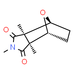 ChemSpider 2D Image | (1R,2S,6R,7S)-2,4,6-Trimethyl-10-oxa-4-azatricyclo[5.2.1.0~2,6~]decane-3,5-dione | C11H15NO3