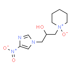 ChemSpider 2D Image | 1-(4-Nitro-1H-imidazol-1-yl)-3-(1-oxido-1-piperidinyl)-2-propanol | C11H18N4O4