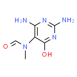 ChemSpider 2D Image | 2,6-diamino-4-hydroxy-5-(N-methylformamido)pyrimidine | C6H9N5O2