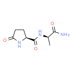 ChemSpider 2D Image | 5-Oxo-L-prolyl-D-alaninamide | C8H13N3O3
