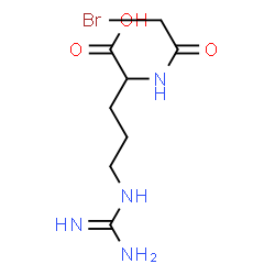 ChemSpider 2D Image | N~2~-(Bromoacetyl)arginine | C8H15BrN4O3
