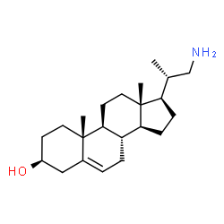 ChemSpider 2D Image | Pregn-5-en-3-ol, 21-amino-20-methyl-, (3beta,20S)- | C22H37NO