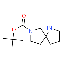 ChemSpider 2D Image | tert-Butyl-1,7-diazaspiro[4.4]nonan-7-carboxylat | C12H22N2O2