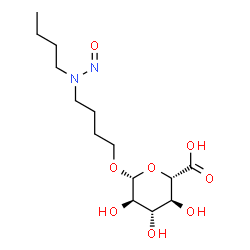 ChemSpider 2D Image | 4-[Butyl(nitroso)amino]butyl beta-D-glucopyranosiduronic acid | C14H26N2O8