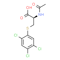 ChemSpider 2D Image | N-Acetyl-S-(2,4,5-trichlorophenyl)-L-cysteine | C11H10Cl3NO3S