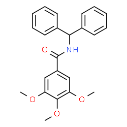 ChemSpider 2D Image | N-(Diphenylmethyl)-3,4,5-trimethoxybenzamide | C23H23NO4