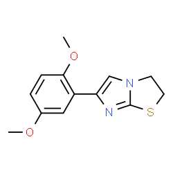 ChemSpider 2D Image | Imidazo(2,1-b)thiazole, 6-(2,5-dimethoxyphenyl)-2,3-dihydro- | C13H14N2O2S