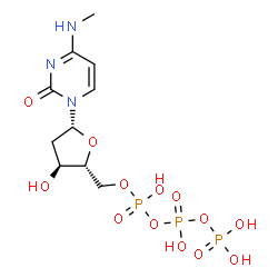 ChemSpider 2D Image | 2'-Deoxy-N-methylcytidine 5'-(tetrahydrogen triphosphate) | C10H18N3O13P3