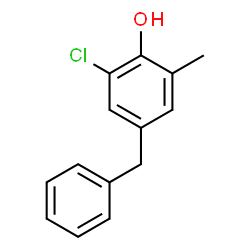 ChemSpider 2D Image | 4-Benzyl-2-chloro-6-methylphenol | C14H13ClO