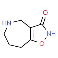 ChemSpider 2D Image | 4H-isoxazolo[4,5-c]azepin-3-ol, 5,6,7,8-tetrahydro- | C7H10N2O2