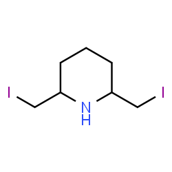 ChemSpider 2D Image | 2,6-Bis(iodomethyl)piperidine | C7H13I2N