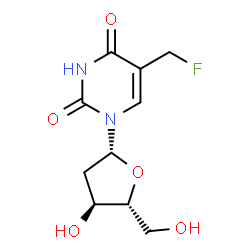 ChemSpider 2D Image | 2'-Deoxy-5-(fluoromethyl)uridine | C10H13FN2O5