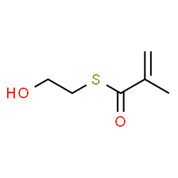 ChemSpider 2D Image | S-(2-Hydroxyethyl) 2-methyl-2-propenethioate | C6H10O2S