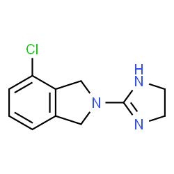 ChemSpider 2D Image | 4-Chloro-2-(4,5-dihydro-1H-imidazol-2-yl)isoindoline | C11H12ClN3
