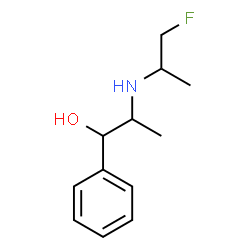 ChemSpider 2D Image | 2-[(1-Fluoro-2-propanyl)amino]-1-phenyl-1-propanol | C12H18FNO