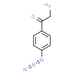 ChemSpider 2D Image | 1-(4-Azidophenyl)-2-(~18~F)fluoroethanone | C8H618FN3O