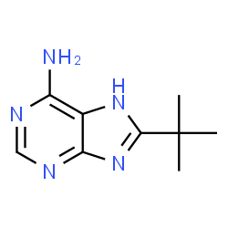 ChemSpider 2D Image | 8-tert-butyl-3h-purin-6-amine | C9H13N5
