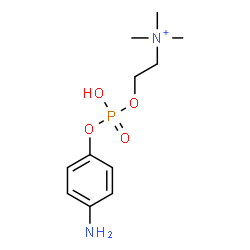 ChemSpider 2D Image | 2-{[(4-Aminophenoxy)(hydroxy)phosphoryl]oxy}-N,N,N-trimethylethanaminium | C11H20N2O4P