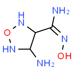 ChemSpider 2D Image | 4-Amino-N'-hydroxy-1,2,5-oxadiazolidine-3-carboximidamide | C3H9N5O2