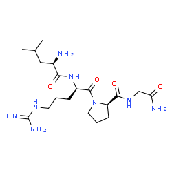 ChemSpider 2D Image | D-Leucyl-D-arginyl-D-prolylglycinamide | C19H36N8O4