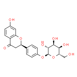 ChemSpider 2D Image | 4-[(2R)-7-Hydroxy-4-oxo-3,4-dihydro-2H-chromen-2-yl]phenyl alpha-L-altropyranoside | C21H22O9