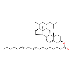 ChemSpider 2D Image | (3alpha,8alpha,9beta,10alpha,13alpha,14beta,17alpha)-Cholest-5-en-3-yl (9E,12E)-9,12-octadecadienoate | C45H76O2