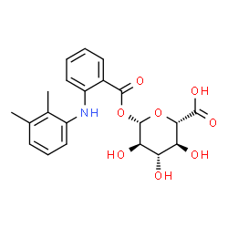 ChemSpider 2D Image | Mefenamic acid glucuronide | C21H23NO8