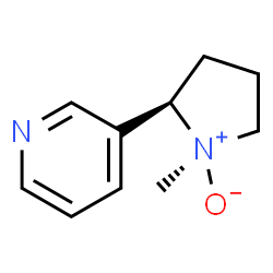ChemSpider 2D Image | 3-[(1R,2R)-1-Methyl-1-oxido-2-pyrrolidinyl]pyridine | C10H14N2O