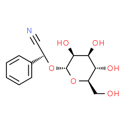 ChemSpider 2D Image | (2R)-(alpha-D-Mannopyranosyloxy)(phenyl)acetonitrile | C14H17NO6