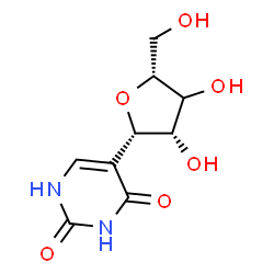 ChemSpider 2D Image | (1S,3xi)-1,4-Anhydro-1-(2,4-dioxo-1,2,3,4-tetrahydro-5-pyrimidinyl)-D-threo-pentitol | C9H12N2O6