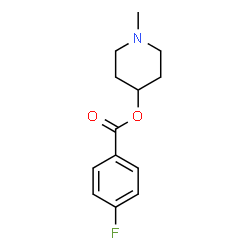 ChemSpider 2D Image | 1-Methyl-4-piperidinyl 4-fluorobenzoate | C13H16FNO2