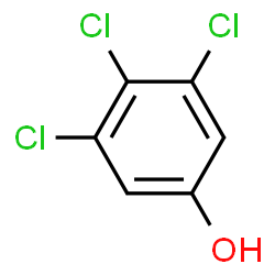 ChemSpider 2D Image | 3,4,5-Trichlorophenol | C6H3Cl3O