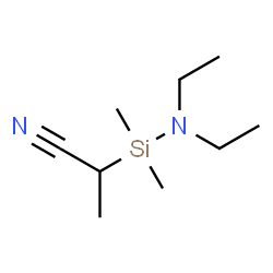 ChemSpider 2D Image | 1-Cyanoethyl(diethylamino)dimethylsilane | C9H20N2Si