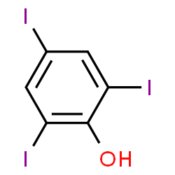 ChemSpider 2D Image | 2,4,6-Triiodophenol | C6H3I3O