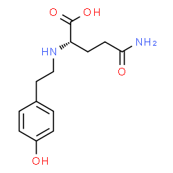 ChemSpider 2D Image | N~2~-[2-(4-Hydroxyphenyl)ethyl]-L-glutamine | C13H18N2O4