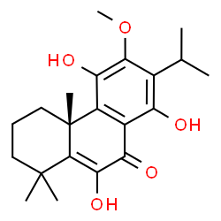 ChemSpider 2D Image | 6,11,14-Trihydroxy-12-methoxyabieta-5,8,11,13-tetraen-7-one | C21H28O5