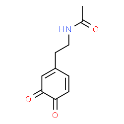 ChemSpider 2D Image | N-[2-(3,4-Dioxo-1,5-cyclohexadien-1-yl)ethyl]acetamide | C10H11NO3