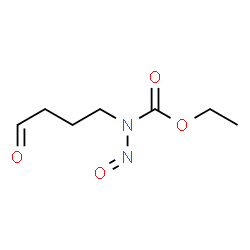 ChemSpider 2D Image | 4-(Carboethoxynitrosamino)butanal | C7H12N2O4