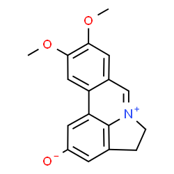 ChemSpider 2D Image | 9,10-Dimethoxy-1,2,3,6,7,12,15,16-octadehydrogalanthan-6-ium-2-olate | C17H15NO3