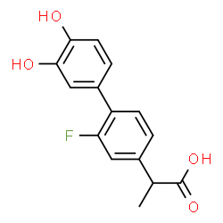 ChemSpider 2D Image | 3'-4'-DIHYDROXYFLURBIPROFEN, (S)- | C15H13FO4