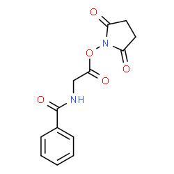 ChemSpider 2D Image | 2,5-Dioxo-1-pyrrolidinyl N-benzoylglycinate | C13H12N2O5