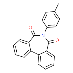 ChemSpider 2D Image | 6-p-Tolyl-dibenzo[c,e]azepine-5,7-dione | C21H15NO2