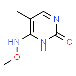 ChemSpider 2D Image | 6-(Methoxyamino)-5-methyl-2(1H)-pyrimidinone | C6H9N3O2